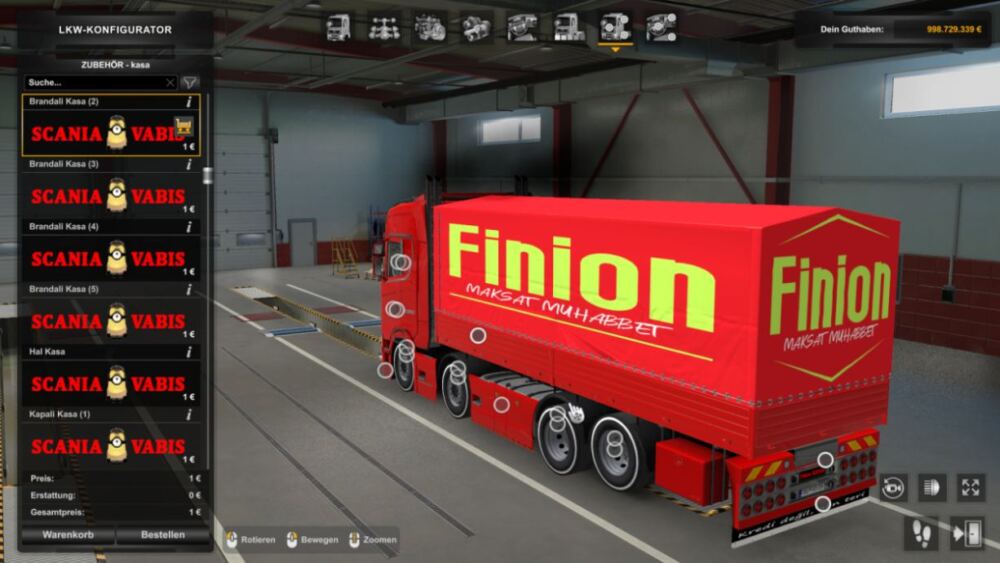 Scania S 8×2 by Finion (Kirkayak) [ETS2 1.49]