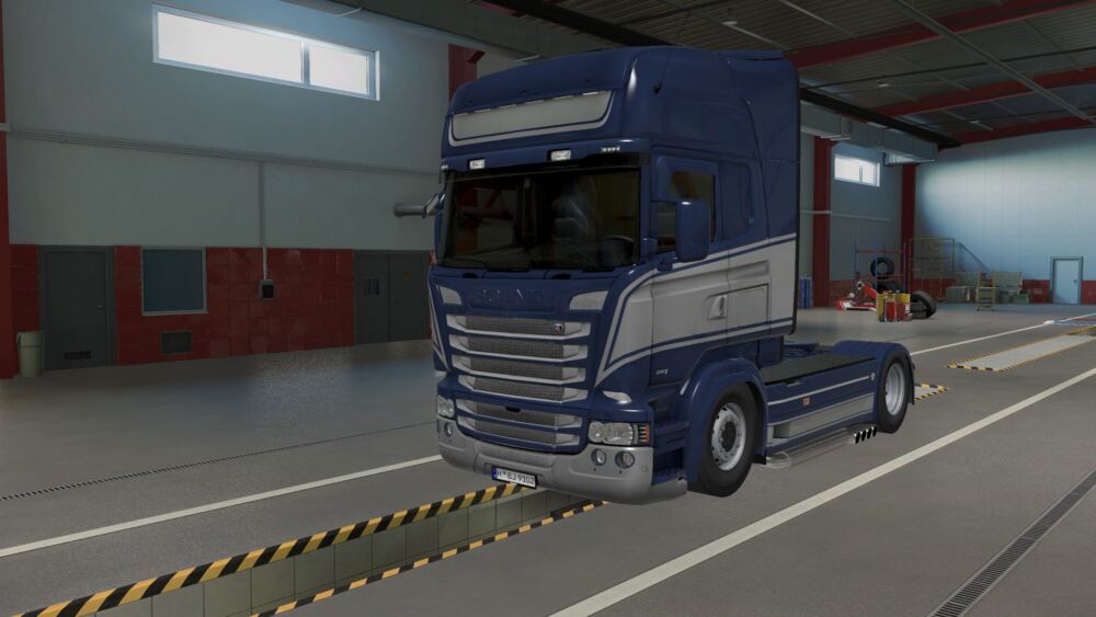 Scania RJL Grey Blue Skin