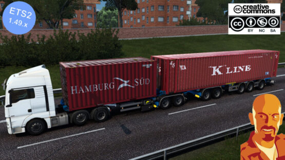 D-TEC FLEXI-TRAILER CONTAINER TRAILER ETS2 1.49.X MANIFEST FIXED