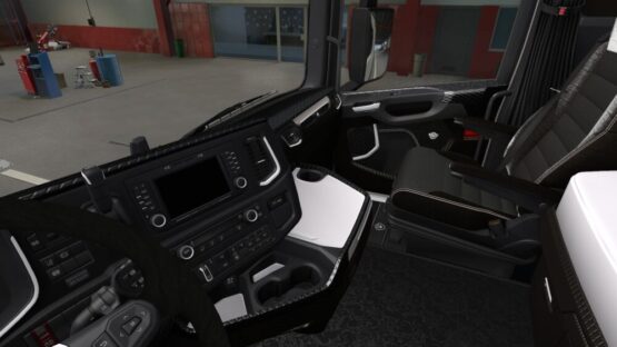 Black & White Interior for Scania S & R 2016