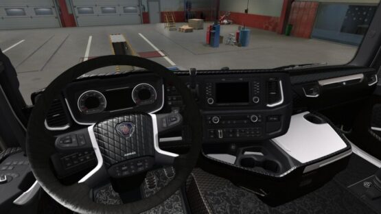 Black & White Interior for Scania S & R 2016