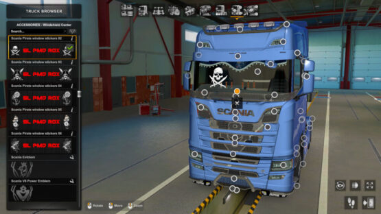 Scania Pirate window stickers