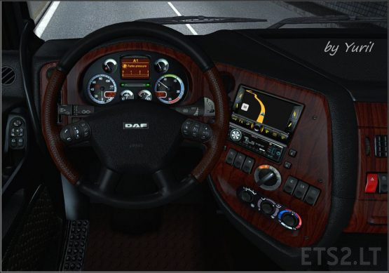 Dark Interior for DAF XF 105 2.1