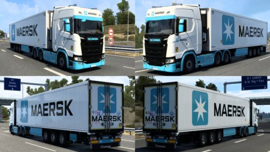 SKIN MAERSK KRONE COOL LINER BY RODONITCHO MODS 1.0 1.40 1.48