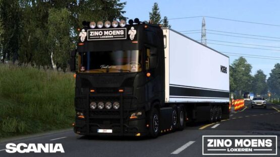 Scania S650 + Trailer Zino Moens Transport