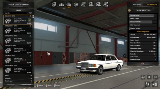 Mercedes Benz W123 addon – full model range