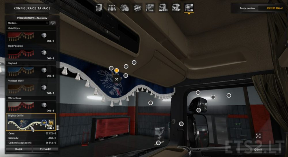 DLC Cabin for Scania T from RJL