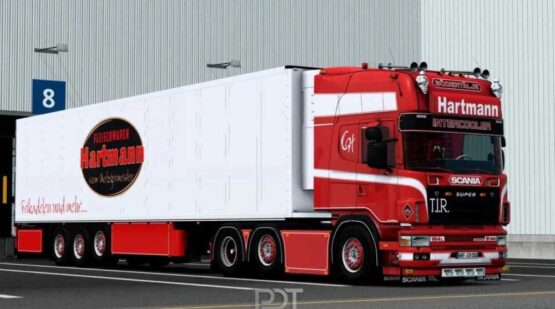 Scania 164L 580 + Trailer Hartmann v2.0