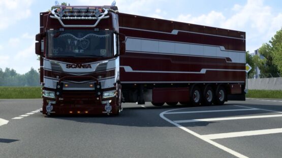 Scania Red Truck Mp