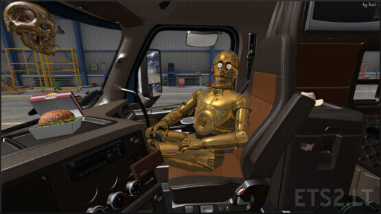 Beige Interior for Freightliner Cascadia 2019 ETS 2 v.1.0