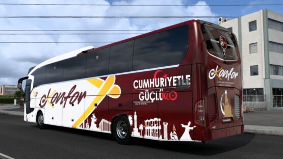 Mercedes Benz Travego 16 SHD E6 Konfor Turizm Cumhuriyetle Güçlü100 Template