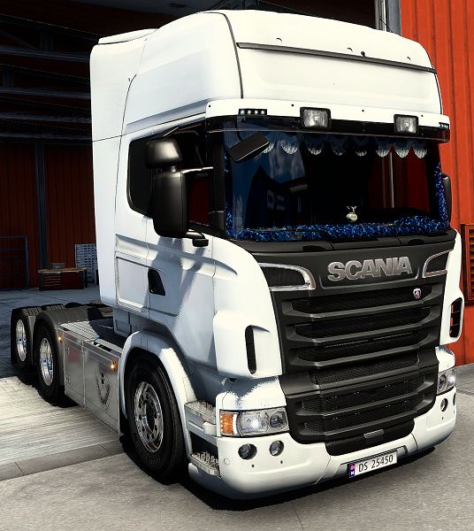 Scania RJL Topline Interior + Exterior Blue Danish Plush