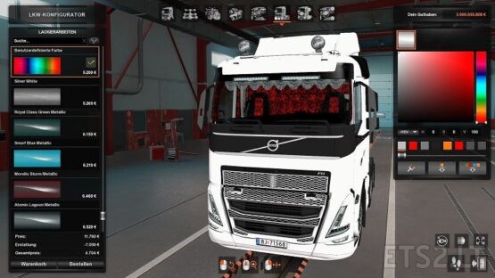 Volvo FH5 Red Danish Plush Interior 2.0 NEW