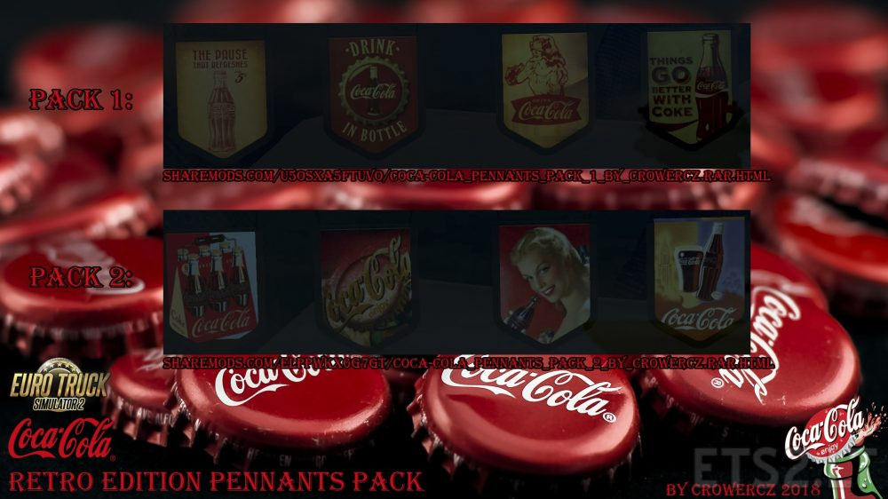 Coca Cola Retro Edition Pennants Pack