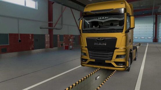 Animated Curtains Man TGX 2020 v1.0