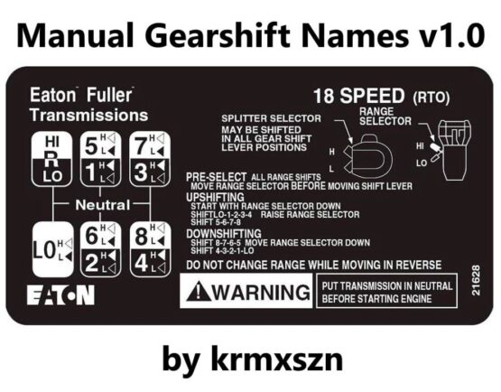 Manual Gearshift Names v1.0