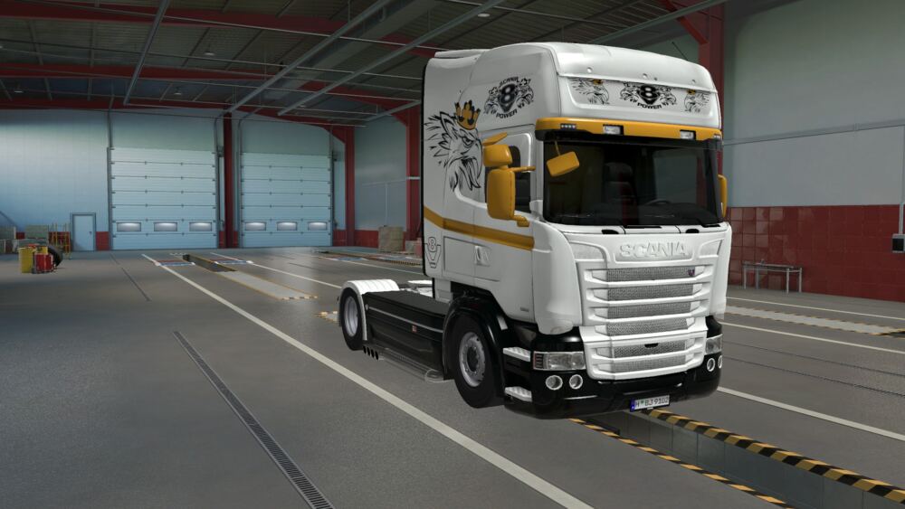 Scania RJL White Skin