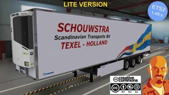 KRONE COOL LINER SCHOUWSTRA LIGHTS FIXED ETS2 1.49.x