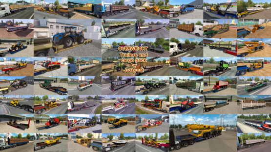 Overweight Trailers and Cargo Pack by Jazzycat v11.9