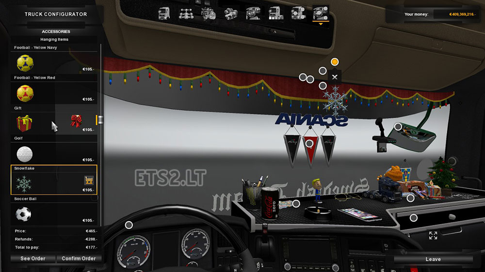 Christmas Addons Compability for Scania RJL