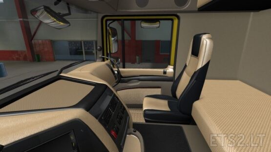 DAF XF105 Black Beige Interior