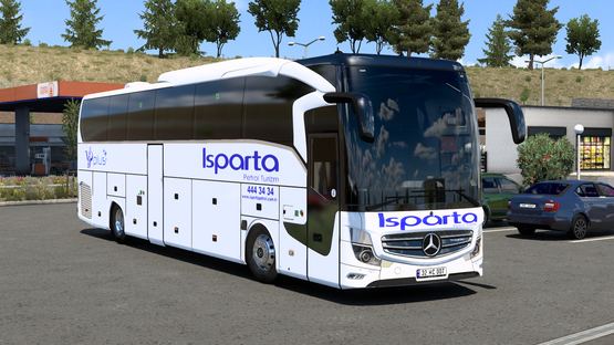 Mercedes Travego 16 Shd Isparta Petrol Turizm V2 Kaplaması