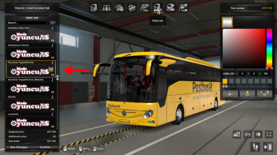 Skin Postbus for MB New Tourismo 2020