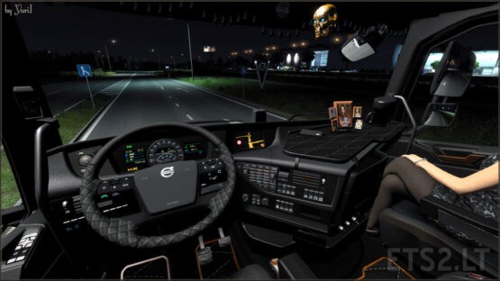 Dark grey Interior for Volvo FH16 2012 v 1.1