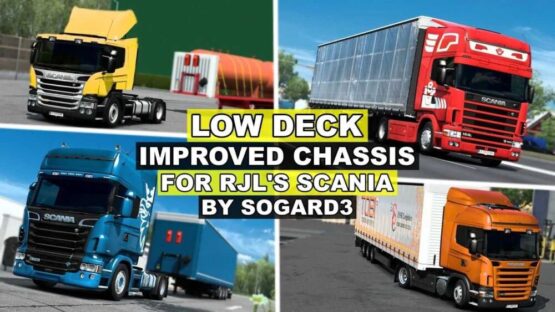 Low Deck Improved Chassis for RJL Scania’s v1.6.1