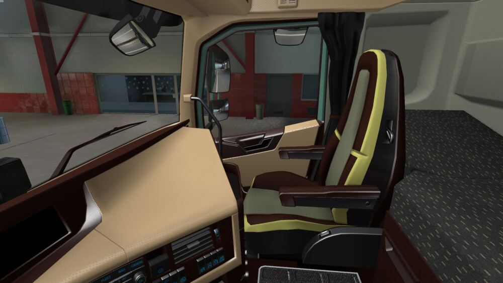 Volvo FH16 2012 Wooden Cream Blue Dashboard