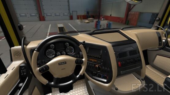 DAF XF105 Black Beige Interior