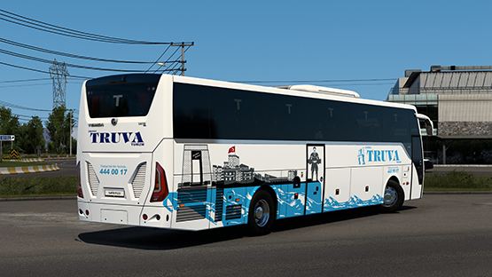 Temsa Safir Plus 2023 Canakkale Truva Turizm Skin