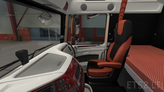 DAF E6 Red White Interior