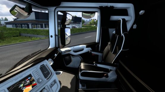 Scania 2016 S & R Black White Interior