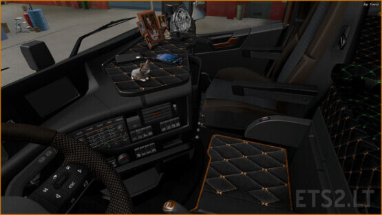 Dark grey Interior Volvo FH16 2012 v.0.8