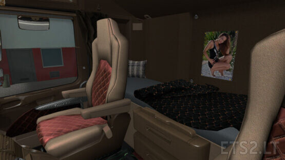 Beige Interior for Mercedes Actros 2009 v.0.9