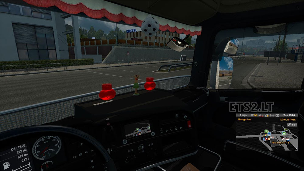 Poppy Cherry accessory for Scania RJL