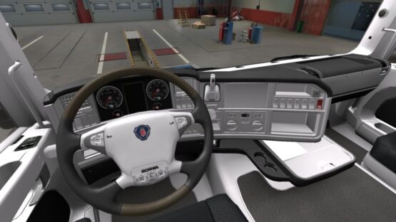 SCANIA R White Black Interior