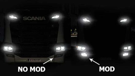 Scania NG Front Bumper Fog Lamps v1.0.1