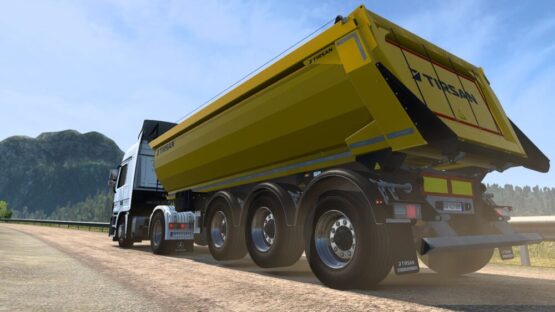 Double Axle Lifting For TIRSAN Dumper Trailer