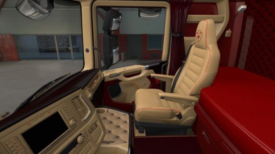 Scania S & R Red Beige LUX Interior